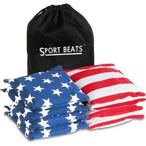 Cornhole Bags All Weather Set of 8for Cornhole Toss Games-Regulation Weight&Size